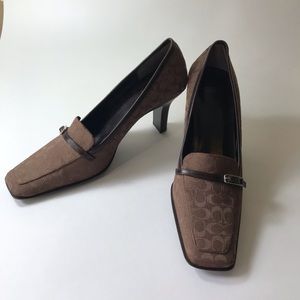 Coach Gia Signature Heels Square Toe- 7B